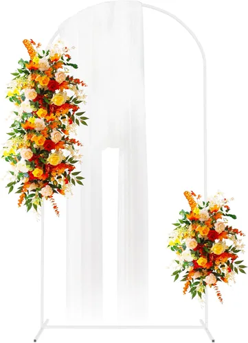 Miniatura 11 de Putros Soporte de Arco de Metal de 6 Pies Dorado para Globos de Boda Soporte de Telón de Fondo Arqueado Marco de Arco Cuadrado para Fiesta