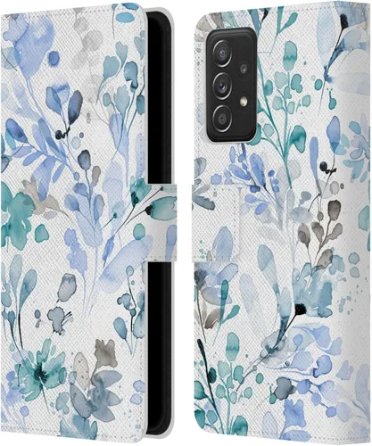 Miniatura 8 de Head Case Designs Officially Licensed Ninola Gold Plants Wild Grasses Leather Wallet Case Compatible with Samsung Galaxy A53 5G (2022)