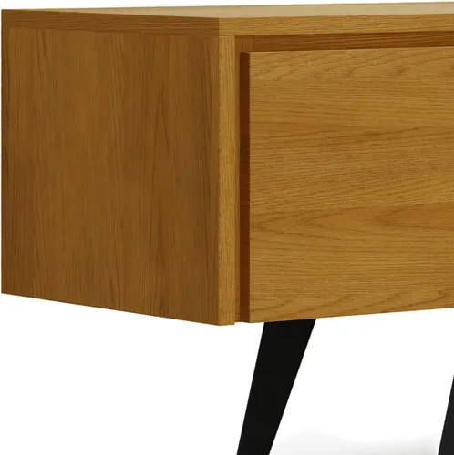 Miniatura 5 de SIMPLIHOME Lowry Soporte de TV – Consola de madera maciza de mango de 72 pulgadas de ancho en roble, moderno centro de entretenimiento industrial