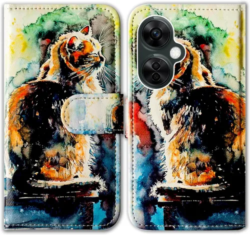 Miniatura 29 de Bcov Funda para Oneplus Nord N30 5G, diseño de pájaro negro y verde con tapa para teléfono con ranura para tarjeta y soporte para OnePlus Nord N30 5G