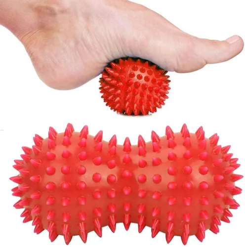 Miniatura 9 de ZJchao Bola de masaje con punta de maní, rodillo de bola de masaje de pies, masajeador de manos y pies, bola de rodillo, relajación muscular, 1#