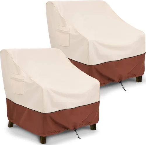 Miniatura 15 de COSFLY Fundas para sillas de patio al aire libre, impermeables, resistentes a los rayos UV, ajuste ajustable con correas de hebilla, se adapta a