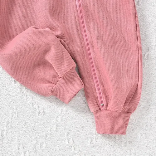 Miniatura 8 de Unutiylo Enterizo unisex de manga larga con cremallera y capucha para bebés y niñas