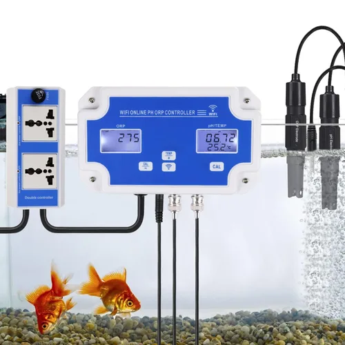 Miniatura 2 de Controlador inteligente de pH/ORP con monitoreo y dosificación remota a través de aplicación, medidor 3 en 1 de pH/ORP/Temp con sondas reemplazables