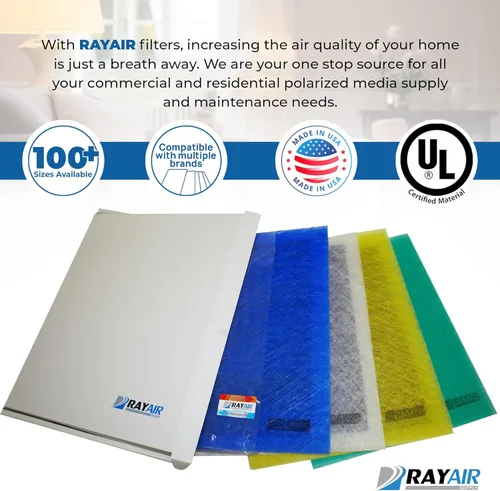 Miniatura 3 de RAYAIR SUPPLY Almohadillas de filtro de repuesto de 16 x 25 pulgadas compatibles con repuestos de filtros de aire Pristine (paquete de 3)