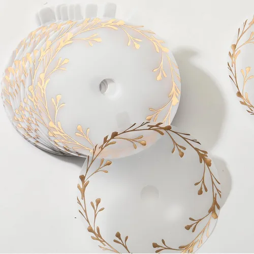 CDXHOME Cubiertas antipolvo para velas, 100 piezas de papel kraft translúcido floral para decoración de velas o velas aromáticas para manualidades,