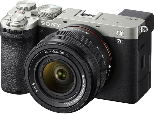 Miniatura 2 de Sony a7C II - Cuerpo de cámara sin espejo de marco completo con lente F4-5.6 de 1.102-2.362 in plateado ILCE-7CM2L/S con estuche de fotografía Deco