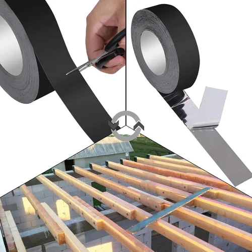 Miniatura 4 de DPEI 12 cintas de vigueta para cubiertas, cinta de vigueta de butilo de 2 pulgadas x 50 pies, cinta de vigueta de butilo para proteger la vigueta