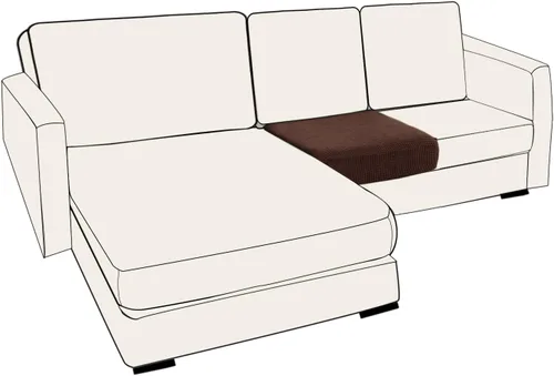 Miniatura 33 de UNBBRRL Fundas de cojín de asiento para sofá, elásticas, funda de cojín individual para sofá, fundas de cojín para sofá, fundas de héroe protegen