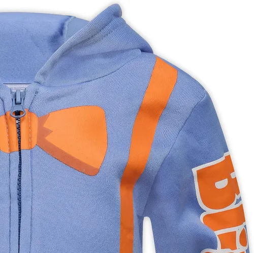 Miniatura 5 de Blippi Sudadera con capucha con cremallera para niños pequeños y pequeños, color azul, Naranja