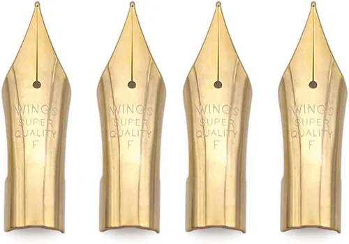Miniatura 11 de 2 puntas especiales de repuesto para pluma estilográfica, perfectas para bolígrafo piloto 78G 88G KaKuno (1 punta F plateada y 1 punta EF plateada)