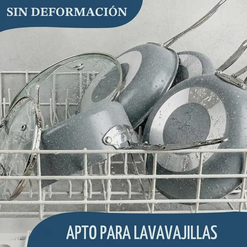 Miniatura 9 de Granitestone Ceraluxe - Juego de 20 utensilios de cocina de cerámica antiadherentes, juego completo de ollas y sartenes antiadherentes con juego