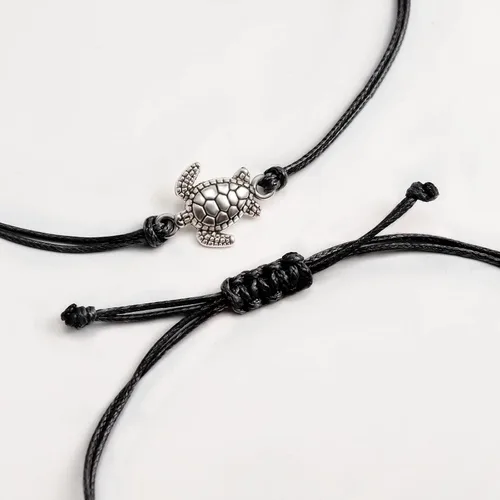 Miniatura 5 de DORAFO Pinky Promise - Pulsera a juego a distancia, pulseras de mejor amigo, pulsera a juego para parejas de mejores amigos, relación de amistad