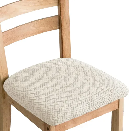 Miniatura 9 de Fundas elásticas para sillas de comedor, fundas protectoras extraíbles para sillas de cocina, fundas protectoras para comedor, hotel Gris y verde
