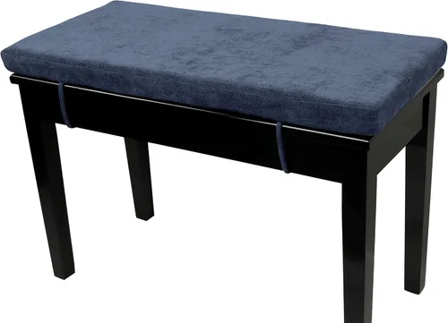 Loveboat Cojín de banco de piano, almohadilla de banco lavable para almacenamiento de zapatos, ventana, piano, comedor, 30 x 14 x 2 pulgadas, azul