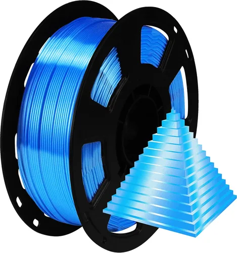 Miniatura 34 de Bblife - Filamento PLA multicolor de arcoíris, brillante, cambia rápidamente de color y tiene un efecto sedoso, material para impresión 3D, 2.2