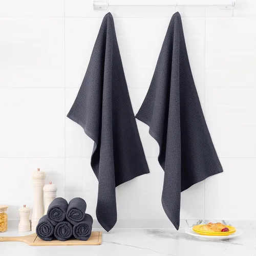 Miniatura 603 de Kitinjoy - Paños de cocina de 100 % algodón, tela de tejido gofrado, paño de limpieza ultrasuave, absorbente y de secado rápido. Beige