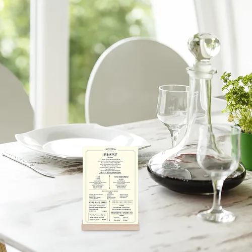 Miniatura 6 de 8 soportes de madera para tarjetas de lugar, soportes de números rústicos para decoración de mesa de fiesta de boda