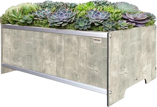 Miniatura 11 de Foreman Cama de jardín elevada (36 x 12 x 14 pulgadas) resistente a la intemperie, maceta para exteriores con drenaje para camas de verduras