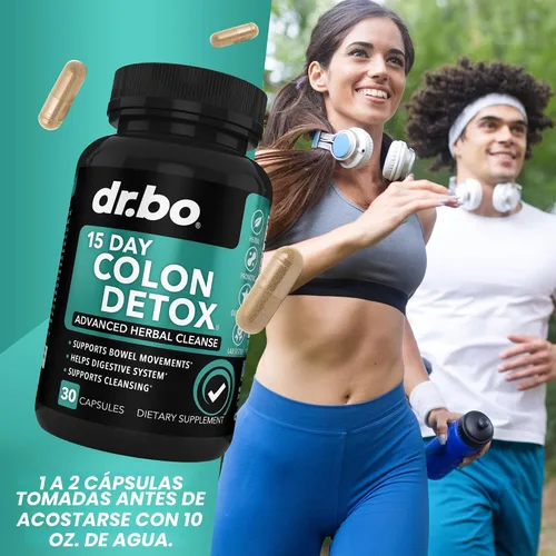 Miniatura 7 de Limpiador de colon desintoxicante para descarga de peso, pastillas de limpieza intestinal de 15 días y probióticos, laxante natural rápido