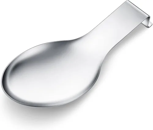 Miniatura 16 de Nuanchu 6 piezas de soporte de cuchara de acero inoxidable, espátula, cucharón para estufa, resistente, soporte de espátula para encimera, apto