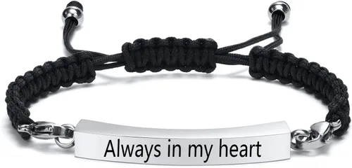 Miniatura 8 de Hisatan Personalized Urn Bracelet for Ashes, Cremation Jewelry Keepsakes for Ashes for Women Men, Handmade Woven Rope Adjustable Ashes Holder