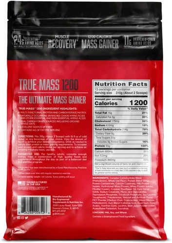 Miniatura 7 de Suplemento dietario True Mass BSN., BN-TM-465-02, 1, 1