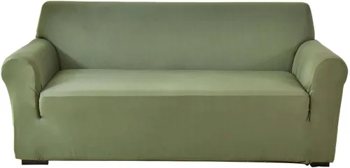 Miniatura 16 de Funda elástica para sofá, funda de sofá de elastano, suave, antideslizante, con parte inferior elástica, lavable para sala de estar, beige, pequeña