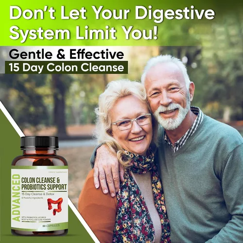 Miniatura 3 de 15 días de limpieza intestinal desintoxicante para mujeres y hombres - Limpieza avanzada de colon de 15 días con probióticos y cáscara de psyllium
