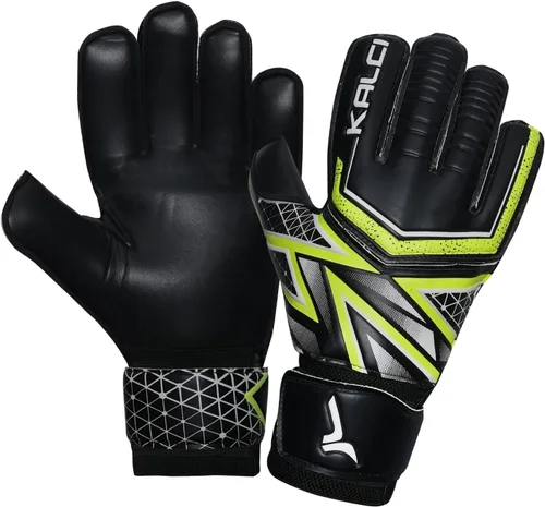 Miniatura 13 de Kalci Guantes de portero de fútbol con acolchado de espuma de látex para niños/adultos, protección de dedos transpirables, guantes de portero