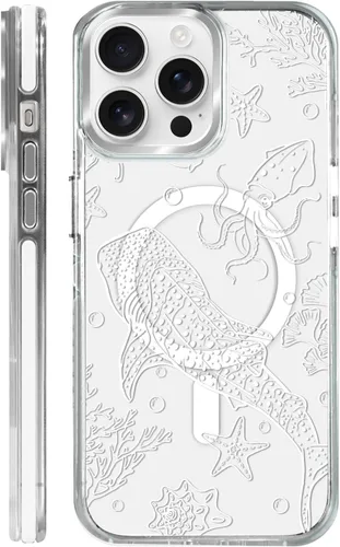 Miniatura 10 de Funda para iPhone 13/14 [compatible con Magsafe], funda magnética transparente de silicona a prueba de golpes con patrón de versículos de la Biblia