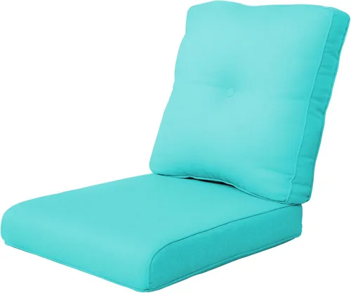 Miniatura 54 de Rilyson Cojines de patio para muebles de exterior, 22 x 24 pulgadas, respaldo alto y asiento profundo, cojín de exterior para sillas de patio, sofá