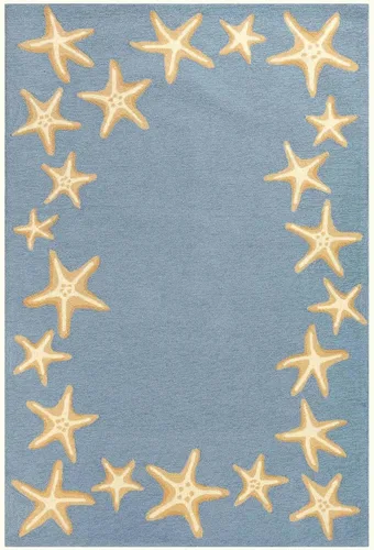 Miniatura 40 de Liora Manne CAPR5163633 - Alfombra costera para interiores y exteriores, color azul marino, 2 pies x 5 pies Cuerdas Navy