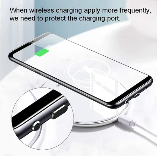 Miniatura 5 de Tapones antipolvo USB C tipo C para puerto de carga, 4 unidades con 2 protectores de cable en espiral compatibles con iPhone 17/16/15 Plus Pro Max