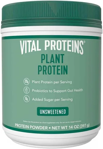 Miniatura 7 de Vital Proteins Proteína en polvo – 0.71 oz de proteína a base de plantas con garbanzos – 1B UFC probiótico para la salud intestinal, sin azúcar
