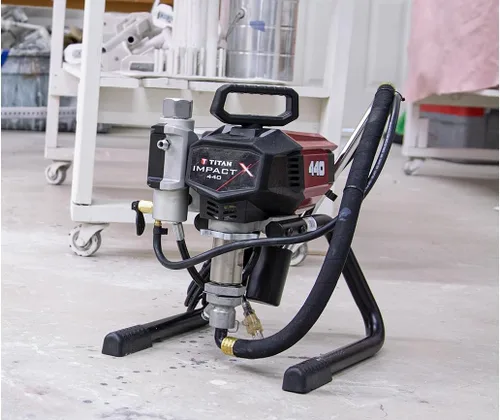 Miniatura 3 de Titan Impact X 440 Pulverizador de pintura sin aire eléctrico, 3300 PSI, control de presión adaptativo, patín