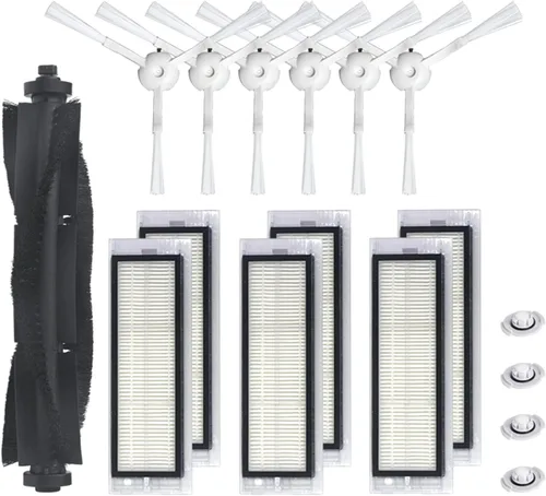 Miniatura 13 de Cepillo de rodillo robot de barrido, cepillo lateral, filtro HEPA, trapos de limpieza Peines para 360 S5 S7 Aspiradora Accesorios de repuesto