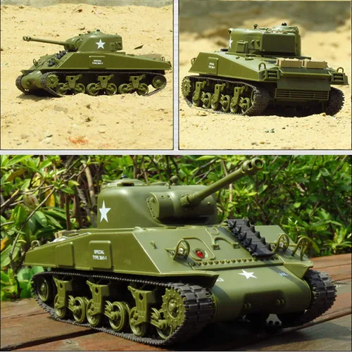 Miniatura 4 de POCO DIVO Pershing M26 Tanque Pesado US RC Infrarrojos Batalla Panzer 2.4Ghz Modelo a Escala 1/30 Vehículo Militar con Luces de Sonido
