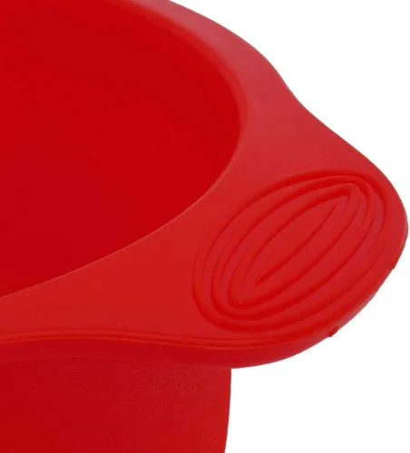Miniatura 5 de Demeras Molde para hornear pastel de 9 pulgadas de silicona para pastel de queso (rojo)