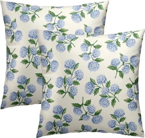 Miniatura 30 de Fundas de cojín decorativas con temática de verano náutica costera de 12 x 12 pulgadas, juego de 2 fundas de cojín de color aguamarina azul verdoso
