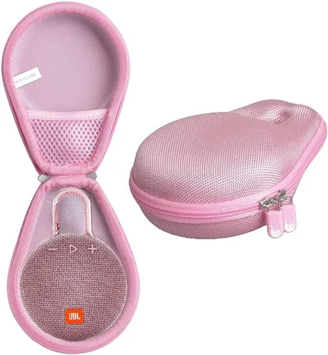 Miniatura 20 de Hermitshell Funda de viaje rígida para altavoz Bluetooth portátil mini JBL Clip 4 / JBL Clip 5 (Rosa)