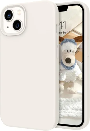 Miniatura 8 de Telaso Funda compatible con iPhone 14, silicona líquida de gel suave de goma, funda delgada y fina con forro de microfibra, funda protectora