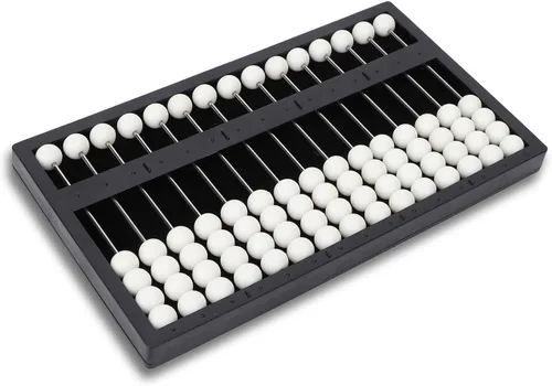 Ábaco ciego, profesional de 15 filas braille aprendizaje ábaco herramienta de conteo portátil conceptos matemáticos ábaco ciego con signos táctiles