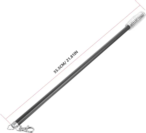 Miniatura 6 de Barra de cortina moderna con mango de cortina de 21 pulgadas, barra de cortina de aluminio de 21 pulgadas, barra de cortina para cortinas, barra