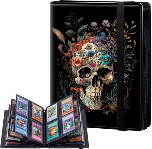 Miniatura 13 de Carpeta de tarjetas de 4 bolsillos con capacidad para 160 tarjetas, carpeta de álbum de coleccionista de libros de tarjetas para Yugioh, MTG, TCG
