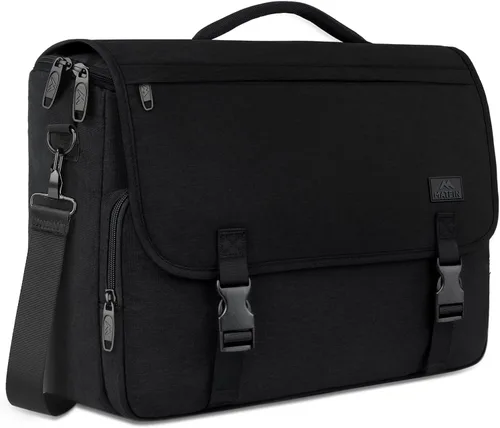 MATEIN Bolsa tipo mensajero para hombres, mochila escolar para adolescentes, ligera de 17.3 pulgadas, maletín para laptop grande, bolsa cruzada para