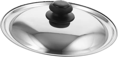 Miniatura 10 de Tapa redonda de acero inoxidable para sartén versátil para utensilios de cocina, tapa de olla para sartenes y ollas, diseño de estilo ideal