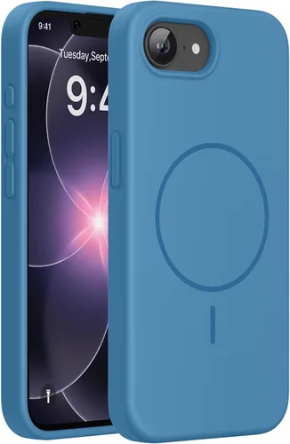 Miniatura 308 de Miracase Funda diseñada para iPhone 13, con protector de pantalla de vidrio templado, forro de microfibra suave antiarañazos, funda de goma