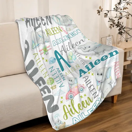 Miniatura 41 de La manta de elefantes es súper suave y cálida, la manta de franela ligera es para uso en todas las estaciones, una gran opción para regalos de 40 x
