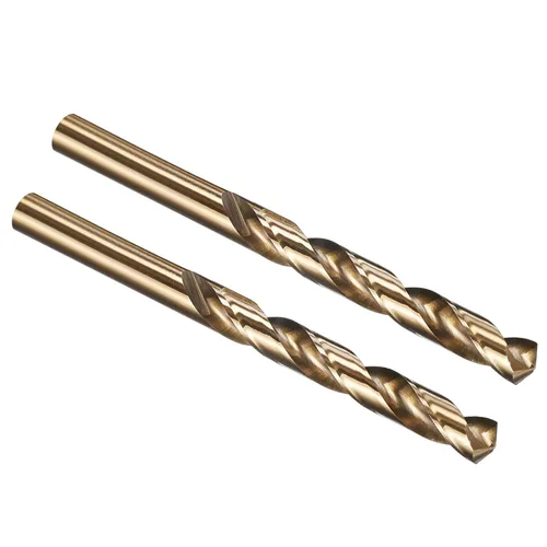 Miniatura 36 de PATIKIL Broca Jobber de 0.039 in, vástago recto M35 cobalto 5% acero de alta velocidad 135° acabado dorado para metal duro de acero inoxidable - 2